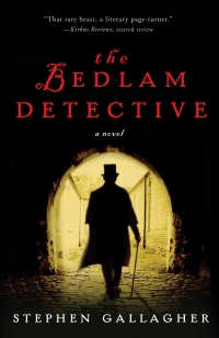 US paperback cover of The Bedlam Detective